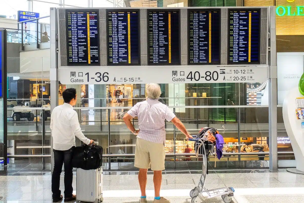 aéroport  enregistrement