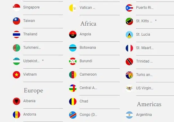 pays africains qui ne demandent pas de visa